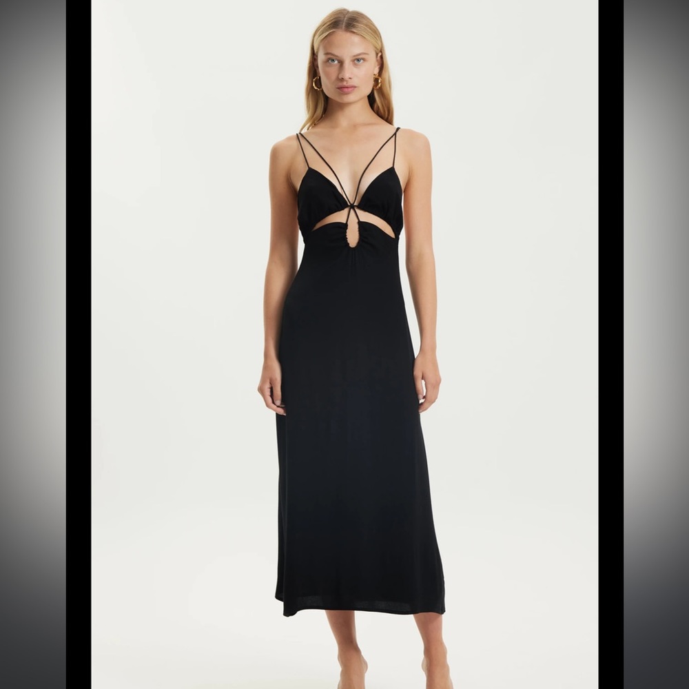 THIRD FORM ring out slip dress in black size XS (US 2)